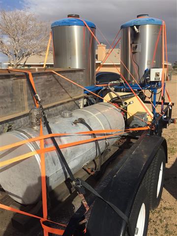 Aqua Blast High Pressure Cleaning System Tanks, Machine ID: 6561